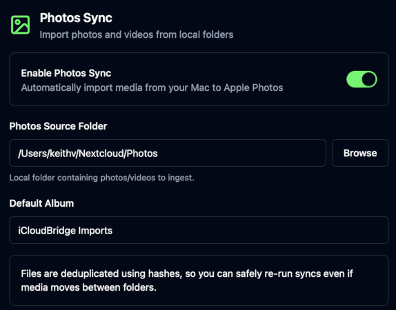 First-Run Wizard - Photos