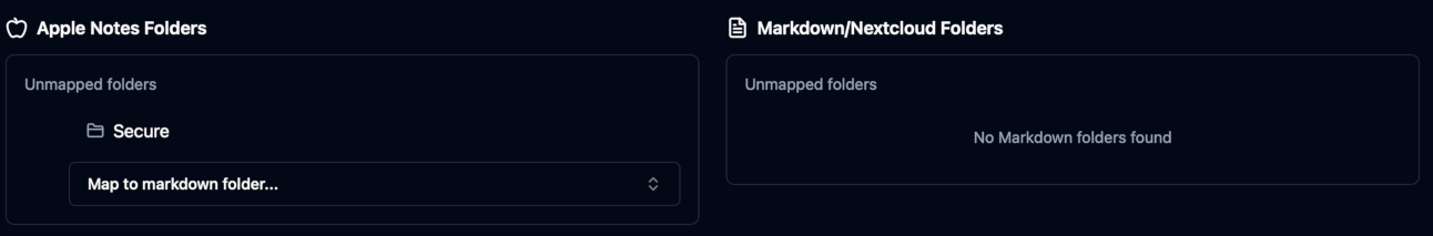 Notes Manual Mappings Unmapped