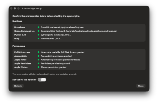 iCloudBridge Backend Starting